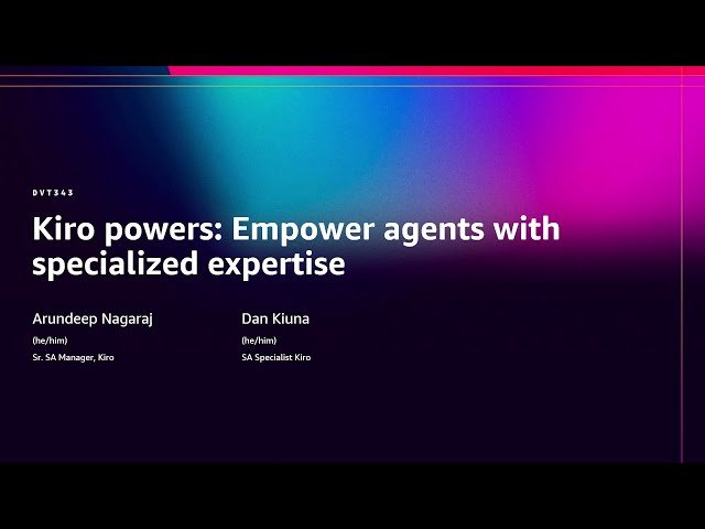 Kiro Powers - Empower Agents with Specialized Expertise