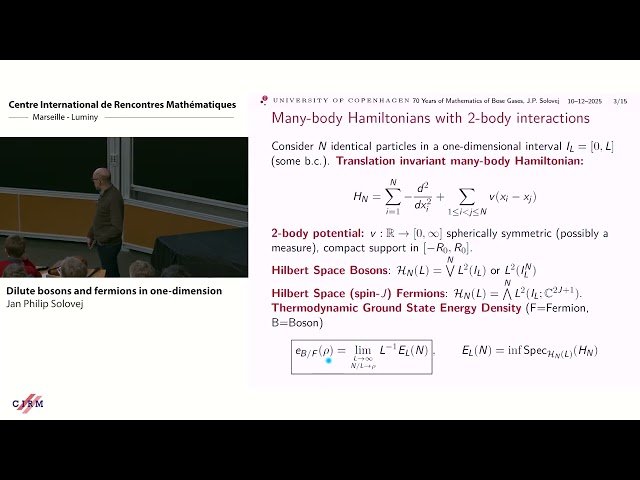 Dilute Bosons and Fermions in One-Dimension