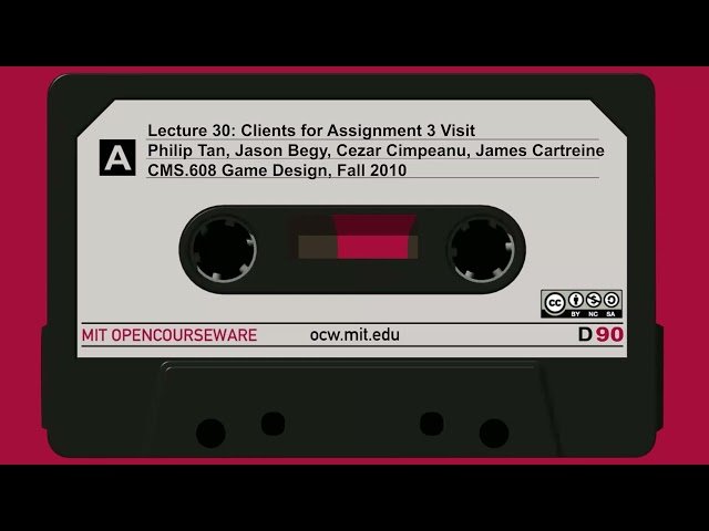 Game Design - Clients for Assignment 3 Visit - Lecture 30