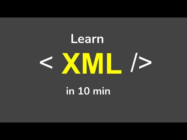 XML Beginner Tutorial