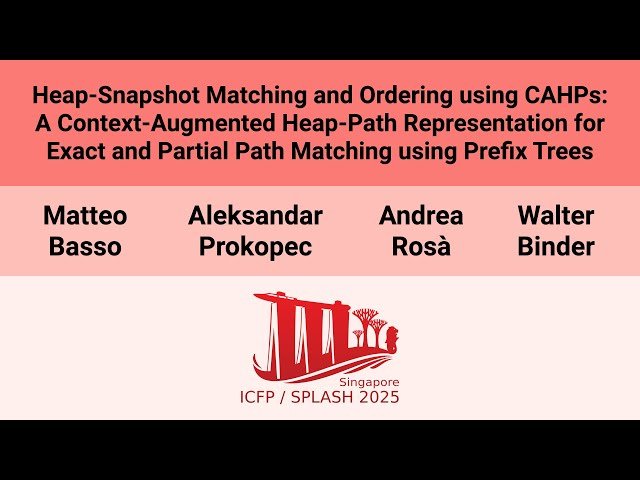 Heap-Snapshot Matching and Ordering using CAHPs - A Context-Augmented Heap-Path Representation for Exact and Partial Path Matching using Prefix Trees