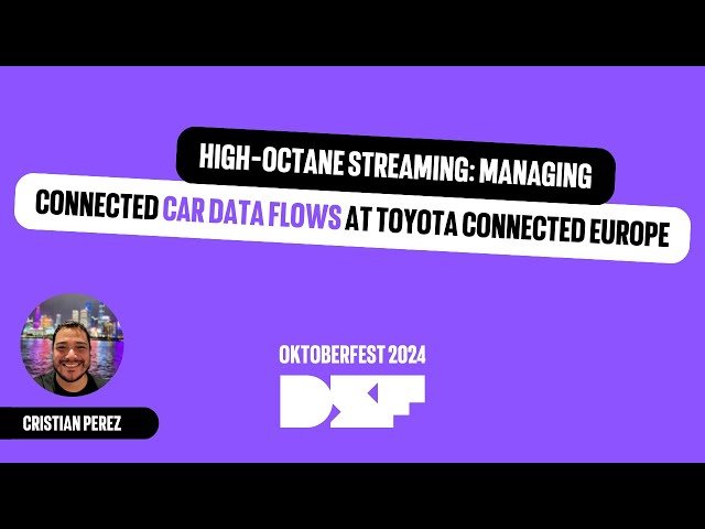 Managing Connected Car Data Flows with Streaming Architecture at Toyota