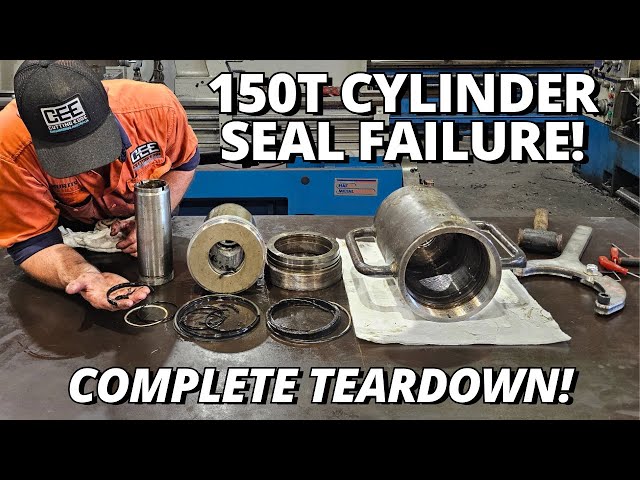 150 Ton Jacking Cylinder Failure Analysis - Complete Teardown and Inspection