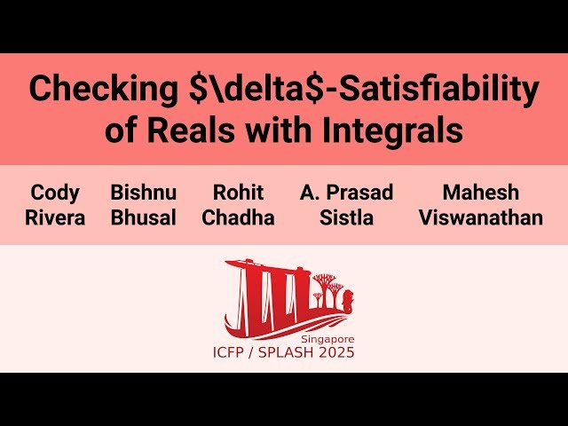 Checking δ-Satisfiability of Reals with Integrals
