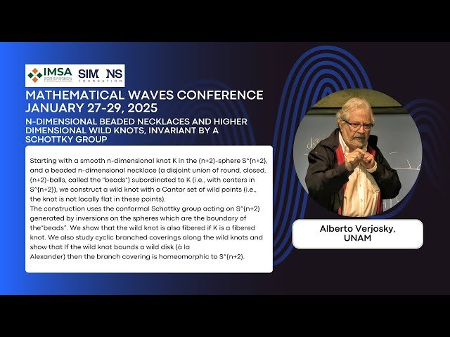 N-dimensional Beaded Necklaces and Higher Dimensional Wild Knots Invariant by a Schottky Group