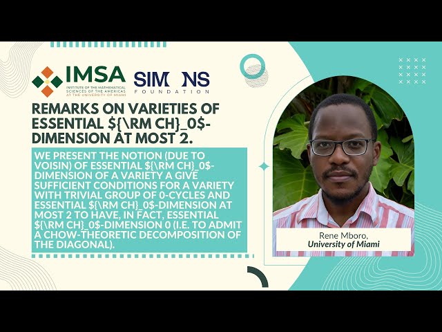 Remarks on Varieties of Essential CH0-Dimension at Most 2