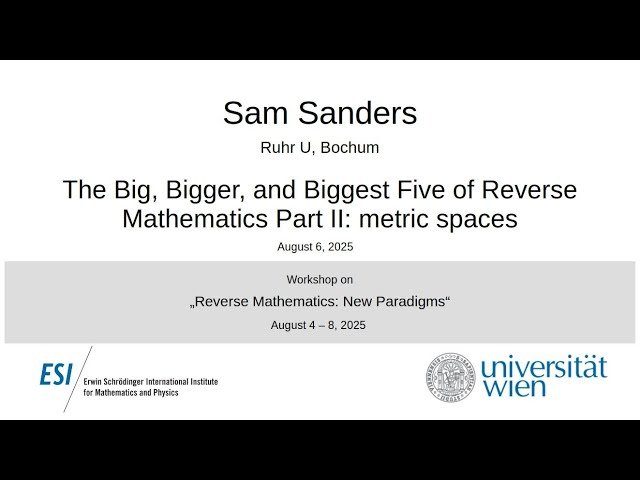The Big, Bigger, and Biggest Five of Reverse Mathematics Part II - Metric Spaces