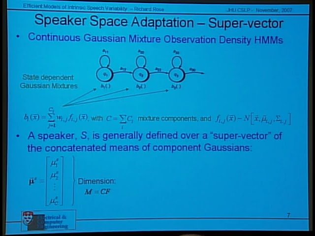 Developing Efficient Models of Intrinsic Speech Variability
