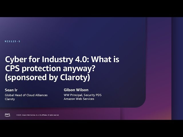 Cyber for Industry 4.0 - What is CPS Protection Anyway?