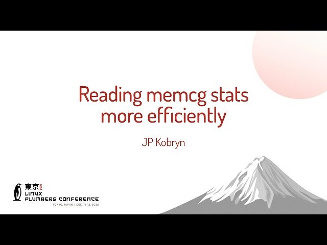 Reading Memcg Stats More Efficiently