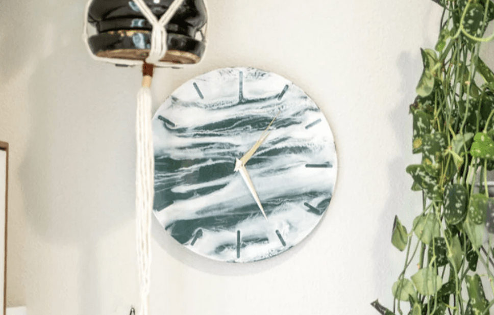 Virtual Resin Clock Craft (Kit Included) (Team Building)