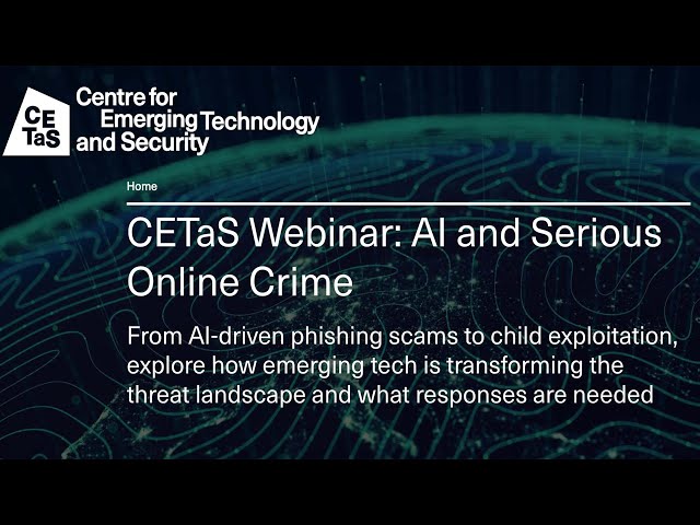 AI and Serious Online Crime