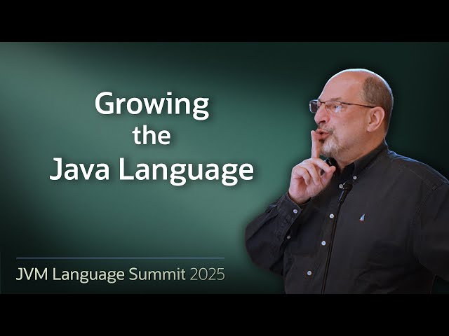 Free Video: Growing the Java Language from Java | Class Central