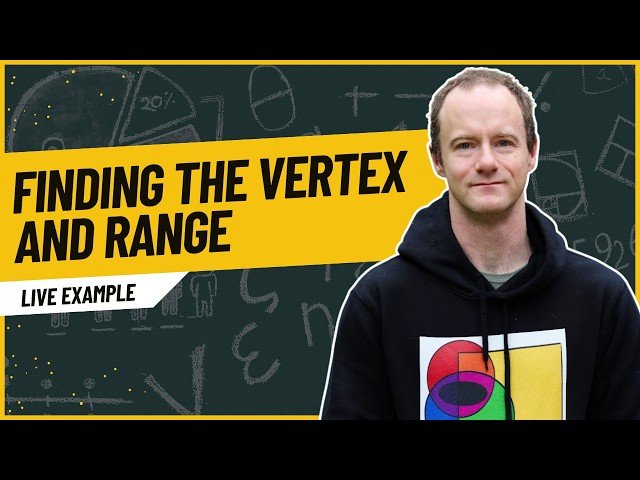 Live Classroom Examples of Finding the Vertex and Range