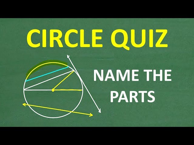 Parts of a Circle Quiz - Geometry Challenge