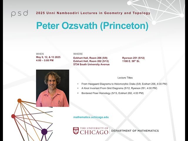 Unni Namboodiri Lectures in Geometry and Topology (2025) - Lecture 1