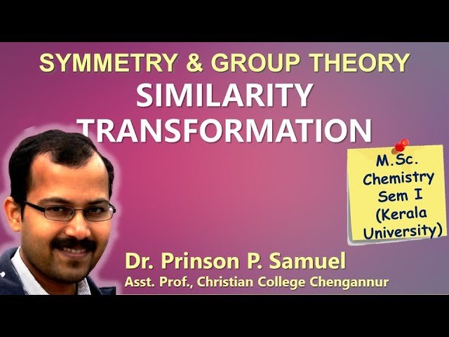 Symmetry and Group Theory - MSc Chemistry Sem 1