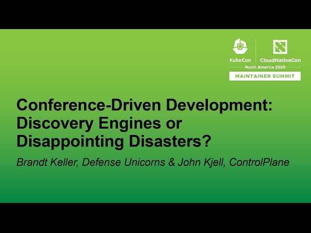Conference-Driven Development - Discovery Engines or Disappointing Disasters?