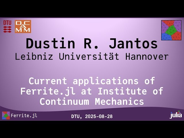 Current Applications of Ferrite.jl
