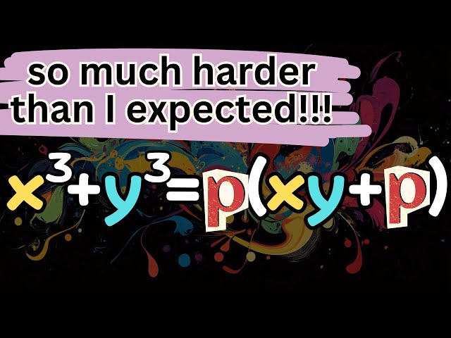 Solving a Tricky Diophantine Equation - Advanced Number Theory