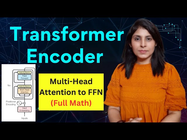 Transformer Encoder - Multi-Head Attention to FFN with Full Math - Lecture 8