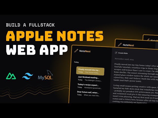 Build a Full Stack Apple Notes Web App with Auth and Nuxt 3