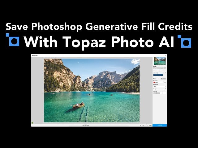 Save Photoshop Generative Fill Credits with Topaz Photo AI