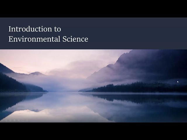 Environmental Science Lectures