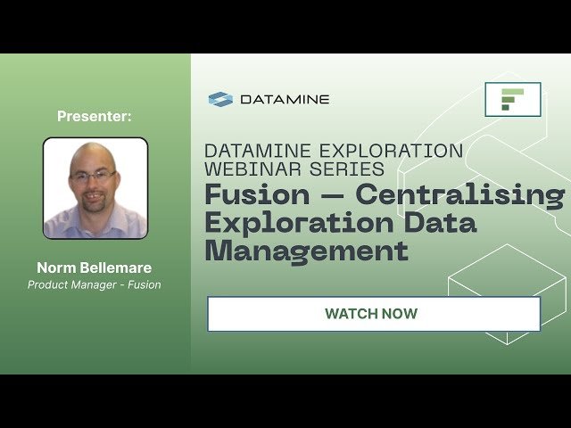 Fusion - Centralising Exploration Data Management