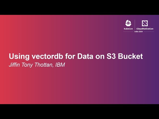 Using Vector Databases with S3 Bucket Storage - Optimizing Ceph RADOS Gateway