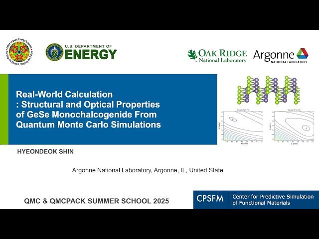 Real-World Calculations - Bulk and 2D Monolayer GeSe - Session 6.2 of 7
