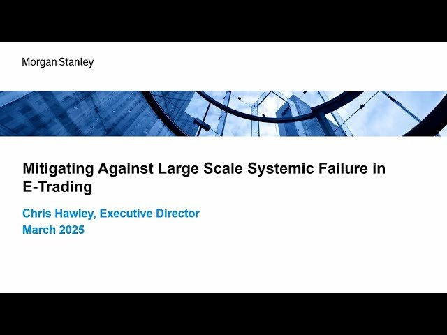 Mitigating Against Large Scale Systemic Failures in E-Trading