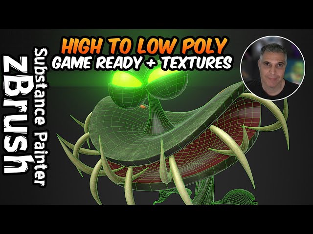 High-Resolution to Game-Ready Character Optimization with ZRemesher and UV Master