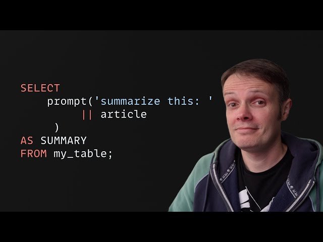 How to Call an LLM Directly from SQL