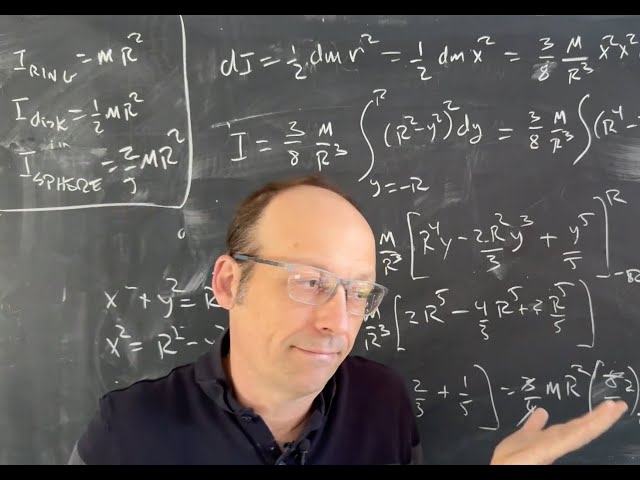 Moment of Inertia for a Solid Sphere with Python Calculation Method