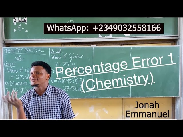 How to Calculate Percentage and Fractional Error in Chemistry