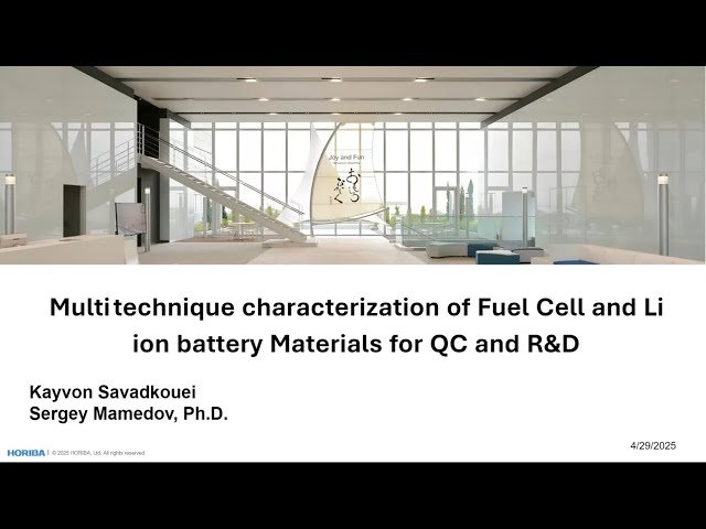 Multi-Technique Characterization of Fuel Cell and Li-Ion Battery Materials for QC and R&D