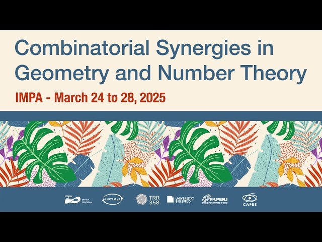 Combinatorial Synergies in Geometry and Number Theory - Mini-course - 01
