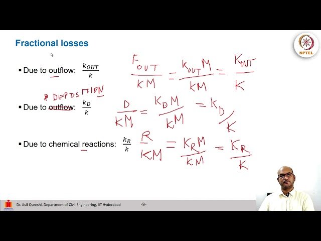 Residence Times and Fractional Losses