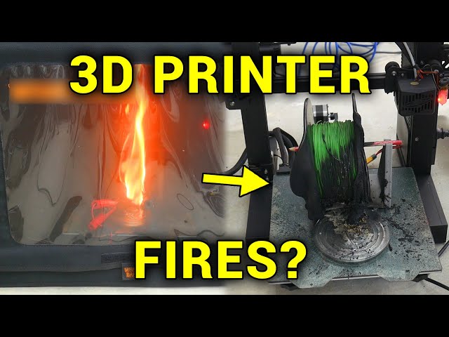 Testing a BlazeCut Fire Suppression System for 3D Printer Fires