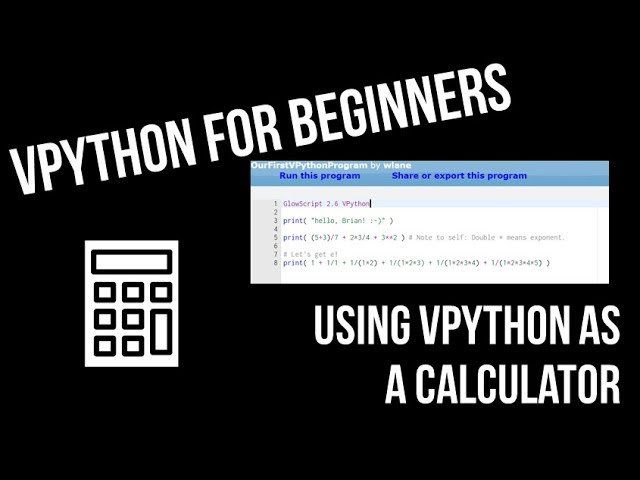 VPython for Beginners