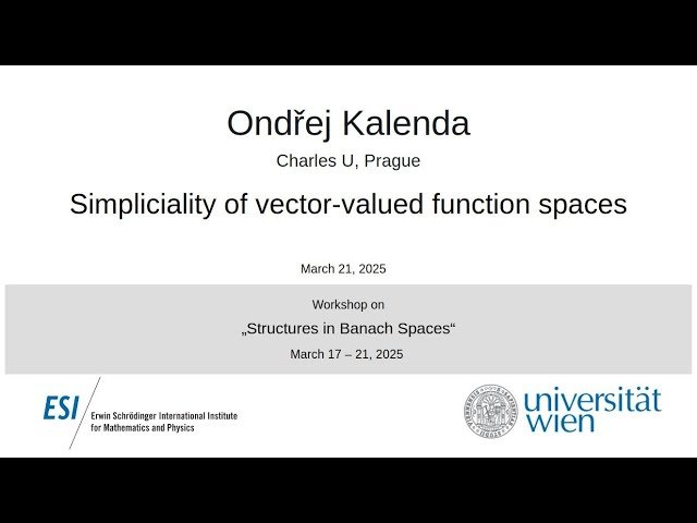 Simpliciality of Vector-Valued Function Spaces