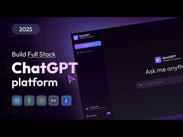 Build Your Own Full Stack ChatGPT using React.js, OpenAI, ImageKit - AI MERN Stack Project