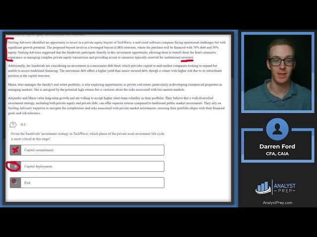 Private Markets Pathway - Constructed Response Set - Sandoval Family - CFA Level III