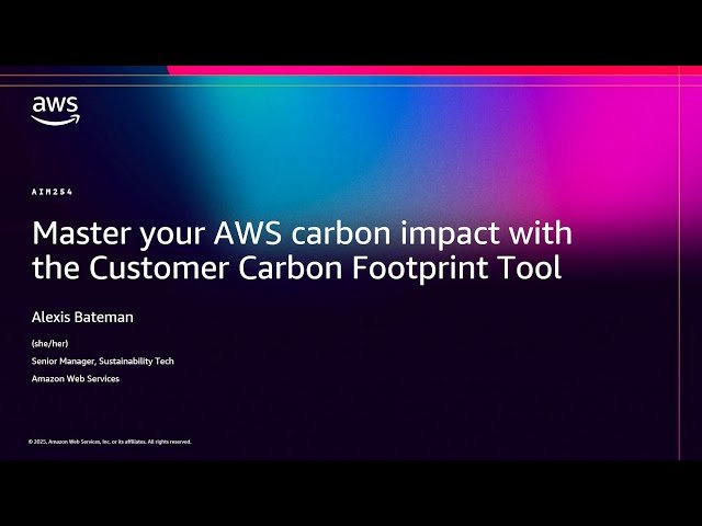 Master Your AWS Carbon Impact with the Customer Carbon Footprint Tool