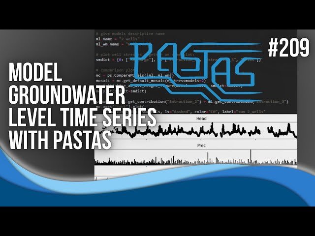 Model Groundwater Level Time Series with Pastas