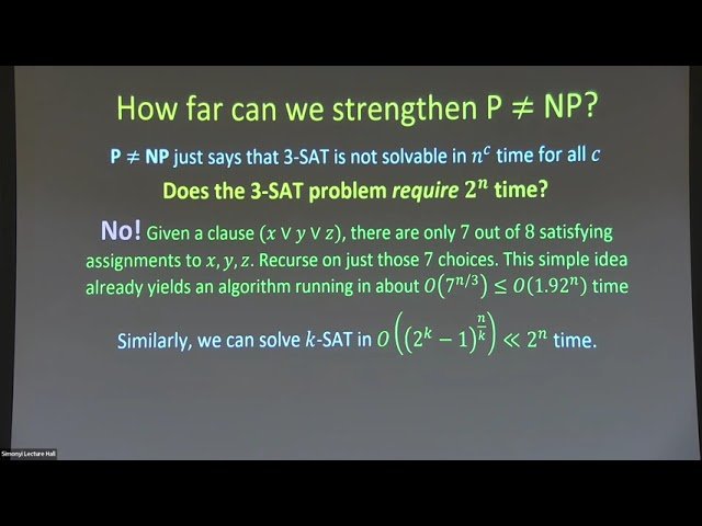 A Dogged Pursuit for Satisfaction - SAT Algorithms and Computational Complexity