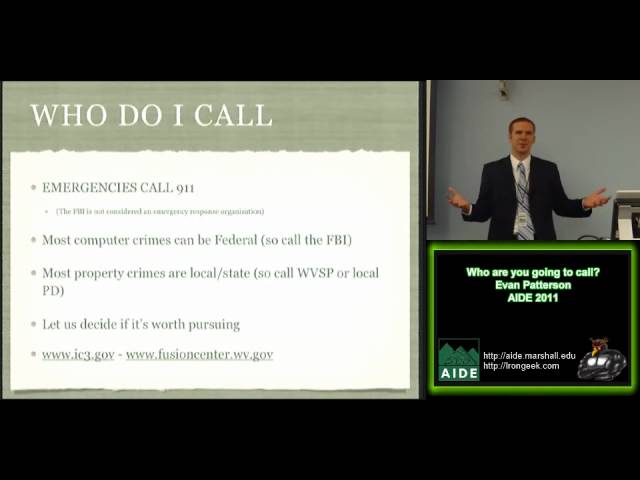 Who to Contact When You Witness a Tech Crime - FBI Guidelines