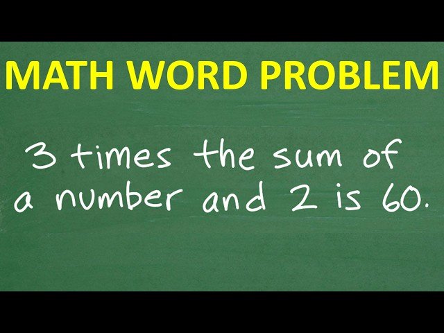 Solving Algebra Word Problems - Avoiding Common Distribution and Variable Isolation Mistakes