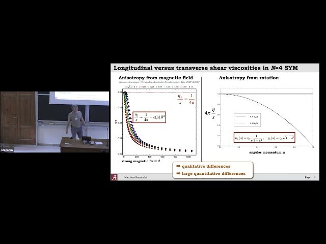 Hydrodynamics in Anisotropic Systems